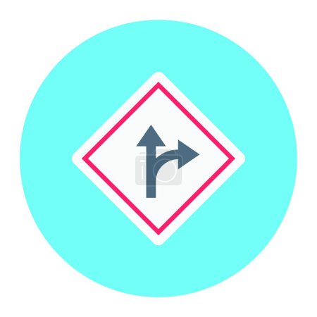 Illustration for "road " icon, vector illustration - Royalty Free Image