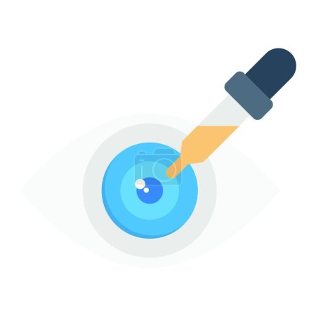 Illustration for Dropper web icon vector illustration - Royalty Free Image