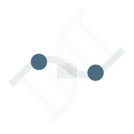 Illustration for DNA icon vector illustration - Royalty Free Image