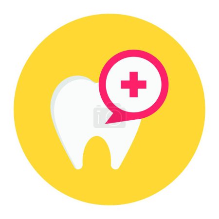 Illustration for Oral care web icon vector illustration - Royalty Free Image