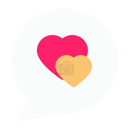 Illustration for Hearts icon, vector illustration simple design - Royalty Free Image