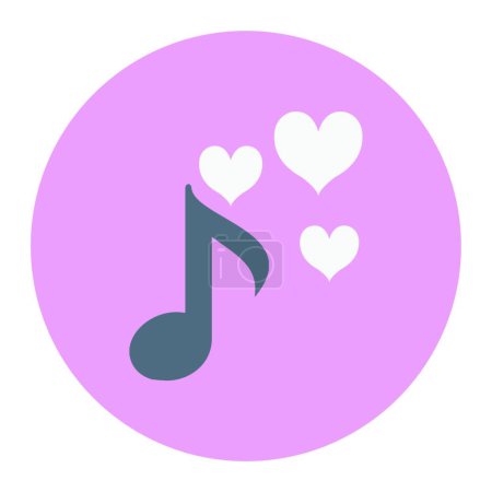 Illustration for Music icon, vector illustration simple design - Royalty Free Image