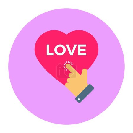 Ilustración de "amor "icono web vector ilustración - Imagen libre de derechos