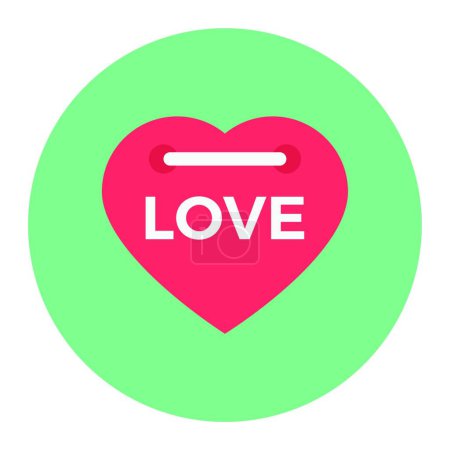 Illustration for "love " web icon vector illustration - Royalty Free Image