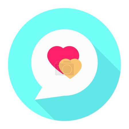 Illustration for Chat icon, vector illustration simple design - Royalty Free Image