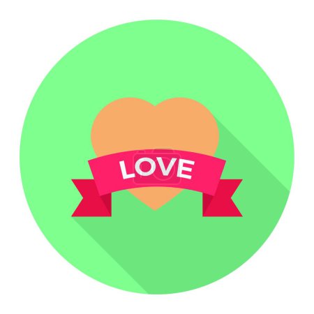 Téléchargez les illustrations : "coeur "illustration vectorielle icône web - en licence libre de droit
