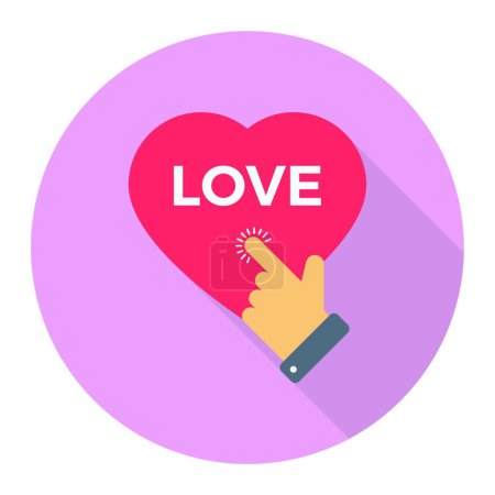 Ilustración de "amor "icono web vector ilustración - Imagen libre de derechos