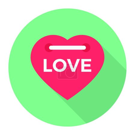 Illustration for Simple love icon, vector illustration - Royalty Free Image