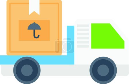 Illustration for Logistics icon, vector illustration simple design - Royalty Free Image
