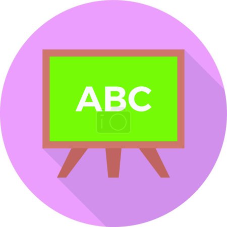 Illustration for ABC icon, vector illustration - Royalty Free Image