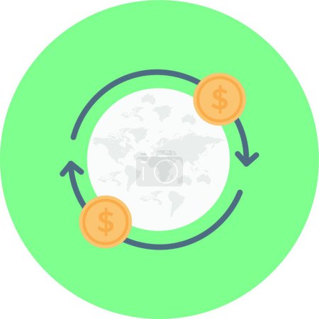 Ilustración de "transacción "icono web vector ilustración - Imagen libre de derechos