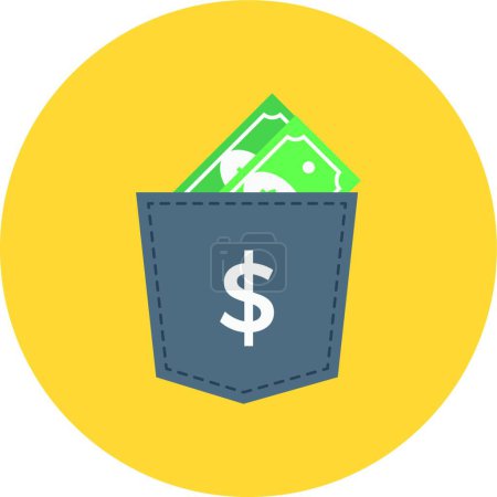Téléchargez les illustrations : "argent "icône, illustration vectorielle - en licence libre de droit