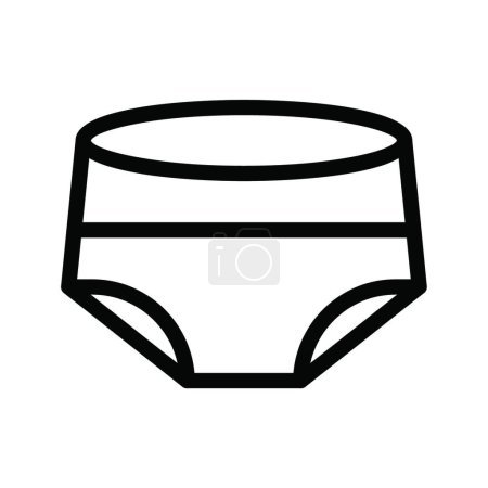 Illustration for "underwear icon, vector illustration - Royalty Free Image