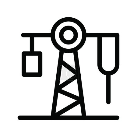Illustration for "refinery " web icon vector illustration - Royalty Free Image