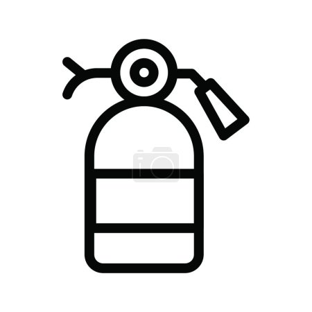Ilustración de "extintor "icono, ilustración vectorial - Imagen libre de derechos