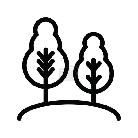 Illustration for Trees icon vector illustration - Royalty Free Image