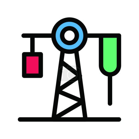 Illustration for "refinery " icon, vector illustration - Royalty Free Image