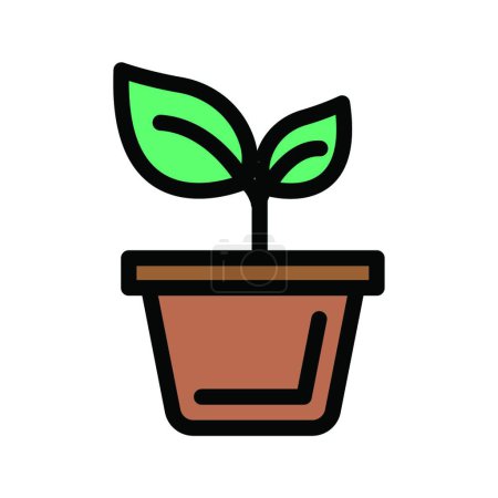 Illustration for Growth icon vector illustration - Royalty Free Image
