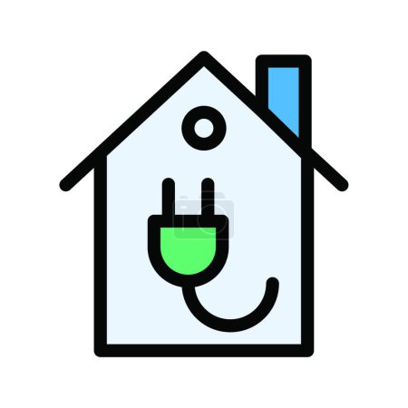 Ilustración de "casa "icono, ilustración vectorial - Imagen libre de derechos