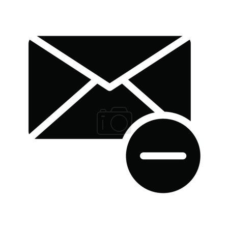 Ilustración de Icono web de correo electrónico, ilustración digital - Imagen libre de derechos
