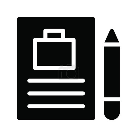 Illustration for Illustration of the icon contract - Royalty Free Image