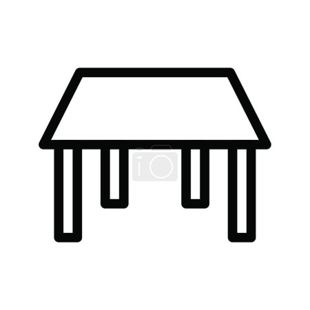 Illustration for Illustration of the icon table - Royalty Free Image