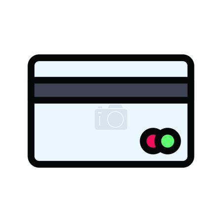 Illustration for Illustration of the icon card - Royalty Free Image