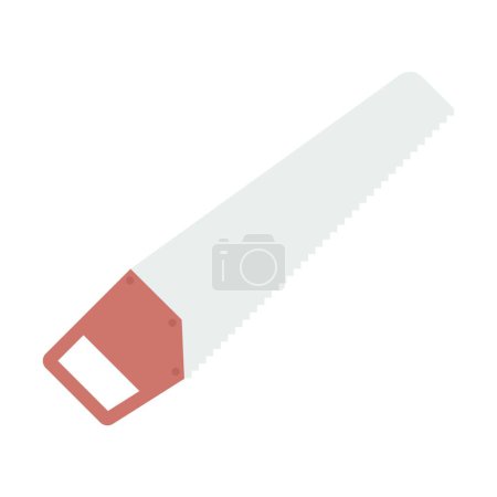 Illustration for Illustration of the icon hand-saw - Royalty Free Image
