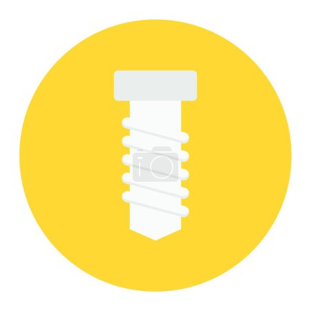 Illustration for Illustration of the icon nail - Royalty Free Image