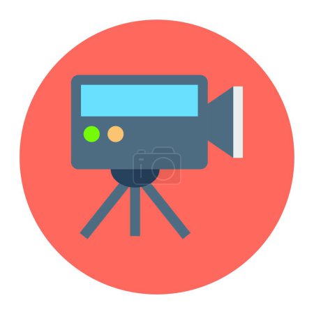 Illustration for Recording icon for web, vector illustration - Royalty Free Image