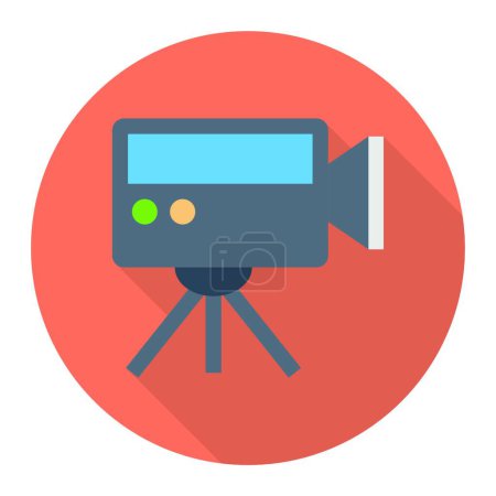 Illustration for "recording " icon, vector illustration - Royalty Free Image