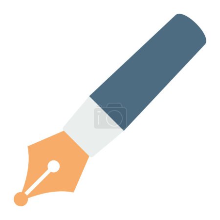 Téléchargez les illustrations : "écrire, stylo "illustration vectorielle icône web - en licence libre de droit