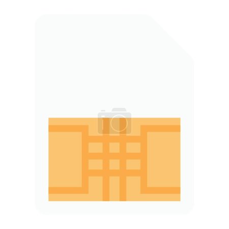 Ilustración de "sim card "ilustración del vector icono web - Imagen libre de derechos