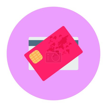 Illustration for Credit card icon vector illustration - Royalty Free Image