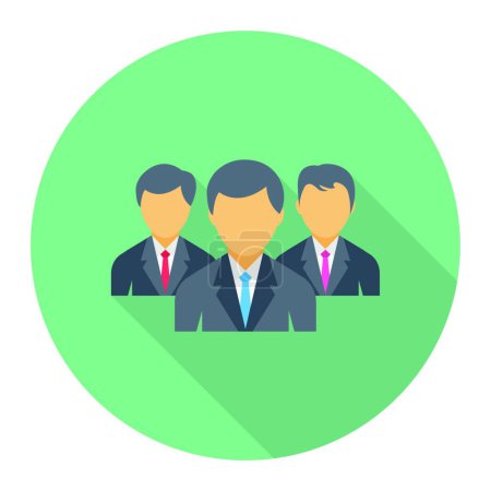 Illustration for "employees " web icon vector illustration - Royalty Free Image