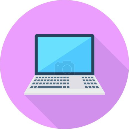 Illustration for "laptop " web icon vector illustration - Royalty Free Image