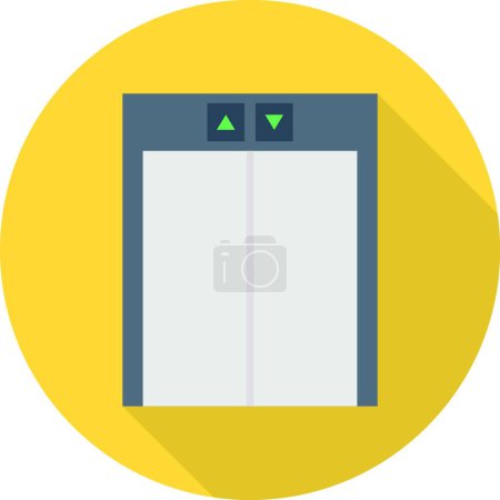 Téléchargez les illustrations : "ascenseur "icône, illustration vectorielle - en licence libre de droit