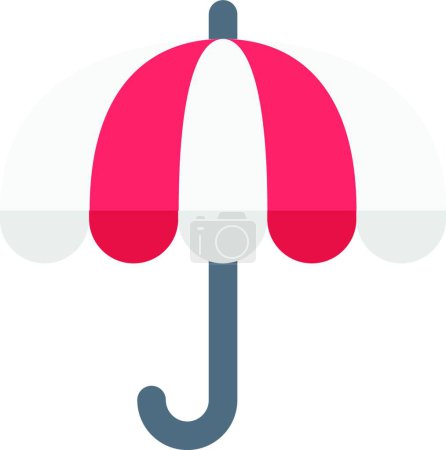 Illustration for Umbrella web icon vector illustration - Royalty Free Image