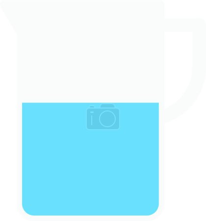 Ilustración de Icono de agua icono de ilustración vectorial, vector de ilustración - Imagen libre de derechos