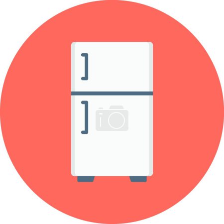 Illustration for Refrigerator icon, vector illustration - Royalty Free Image