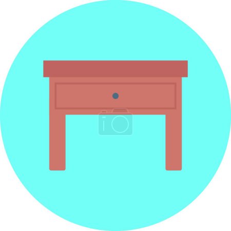 Illustration for Furniture web icon vector illustration - Royalty Free Image