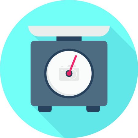 Illustration for "meter " icon, vector illustration - Royalty Free Image
