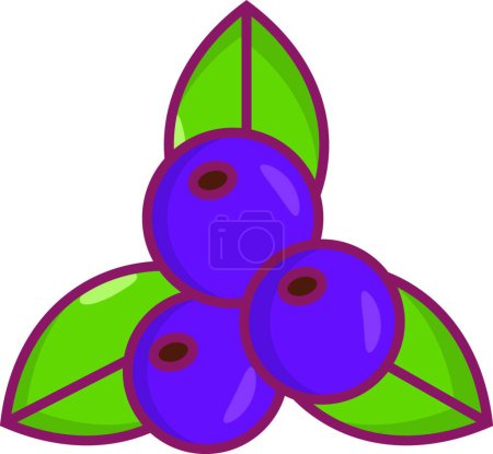 Ilustración de "fruta "icono, ilustración vectorial - Imagen libre de derechos