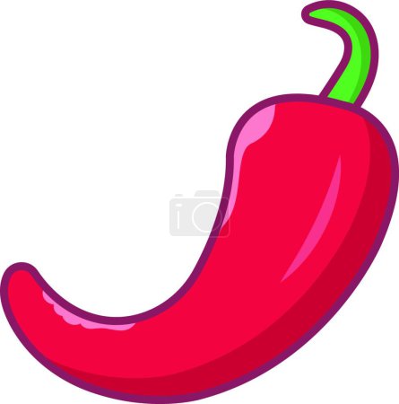 Illustration for "pepper " icon, vector illustration - Royalty Free Image