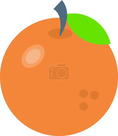 Illustration for Orange  web icon vector illustration - Royalty Free Image