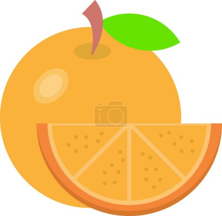 Téléchargez les illustrations : Illustration vectorielle icône orange - en licence libre de droit