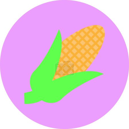 Illustration for Maize icon vector illustration - Royalty Free Image