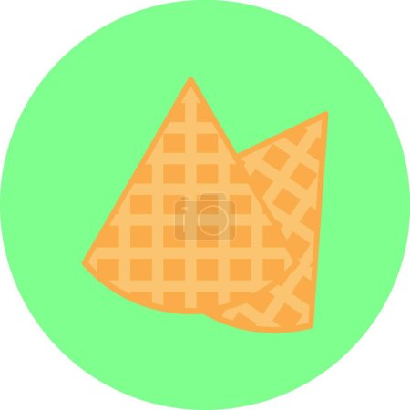 Ilustración de Icono de comida rápida para la web, ilustración de vectores - Imagen libre de derechos