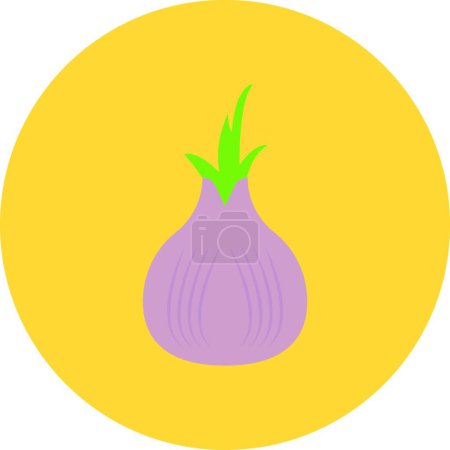 Ilustración de Icono de cebolla, ilustración simple web - Imagen libre de derechos