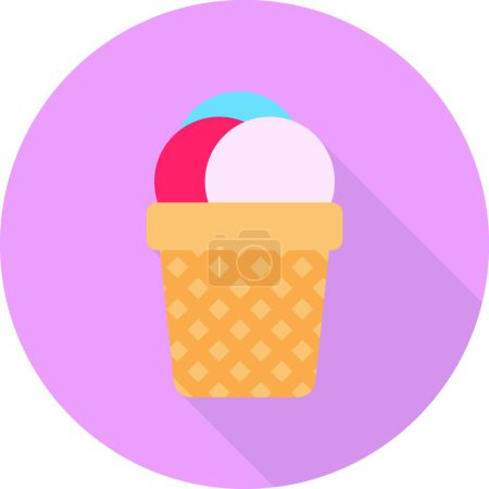 Illustration for "cone " icon, vector illustration - Royalty Free Image